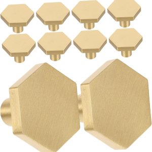 Housoutil Tiradores de puerta de armario, manijas hexagonales para cajones de cocina, pomos de tocador modernos para armario, pomos de puerta para Housoutil Tiradores de puerta de armario, manijas hexagonales para cajones de cocina, pomos de tocador modernos para armario, pomos de puerta para