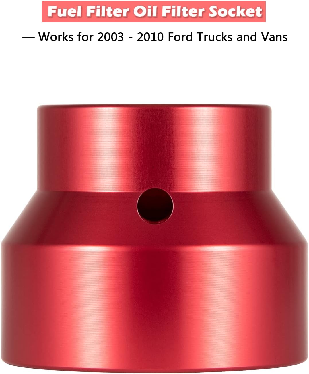 Yoursme Enchufe de filtro de aceite de 0.945 in1.417 in, removedor e instalador de tapa de filtro de combustible para Ford Powerstroke 2003-2010