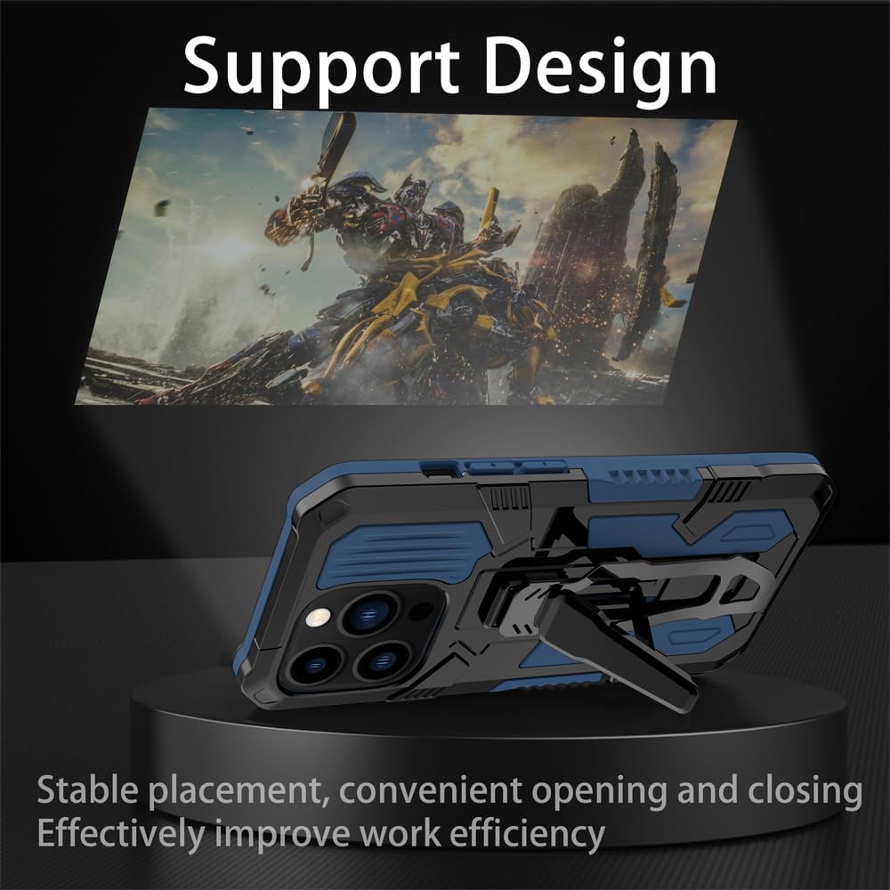 Asuwish Funda protectora compatible con iPhone 14 Pro de 6.1 pulgadas y protector de pantalla de vidrio templado, clip para cinturón, a prueba de