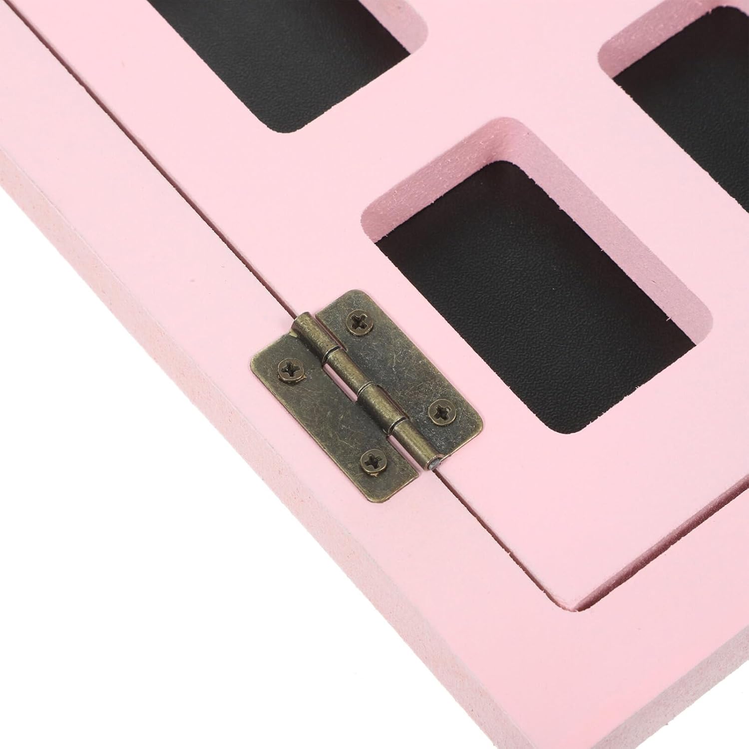 Letrero colgante de pizarra con forma de ventana, letrero de madera borrable, pizarra pequeña para el hogar, bar, pub, decoración de pared (rosa)