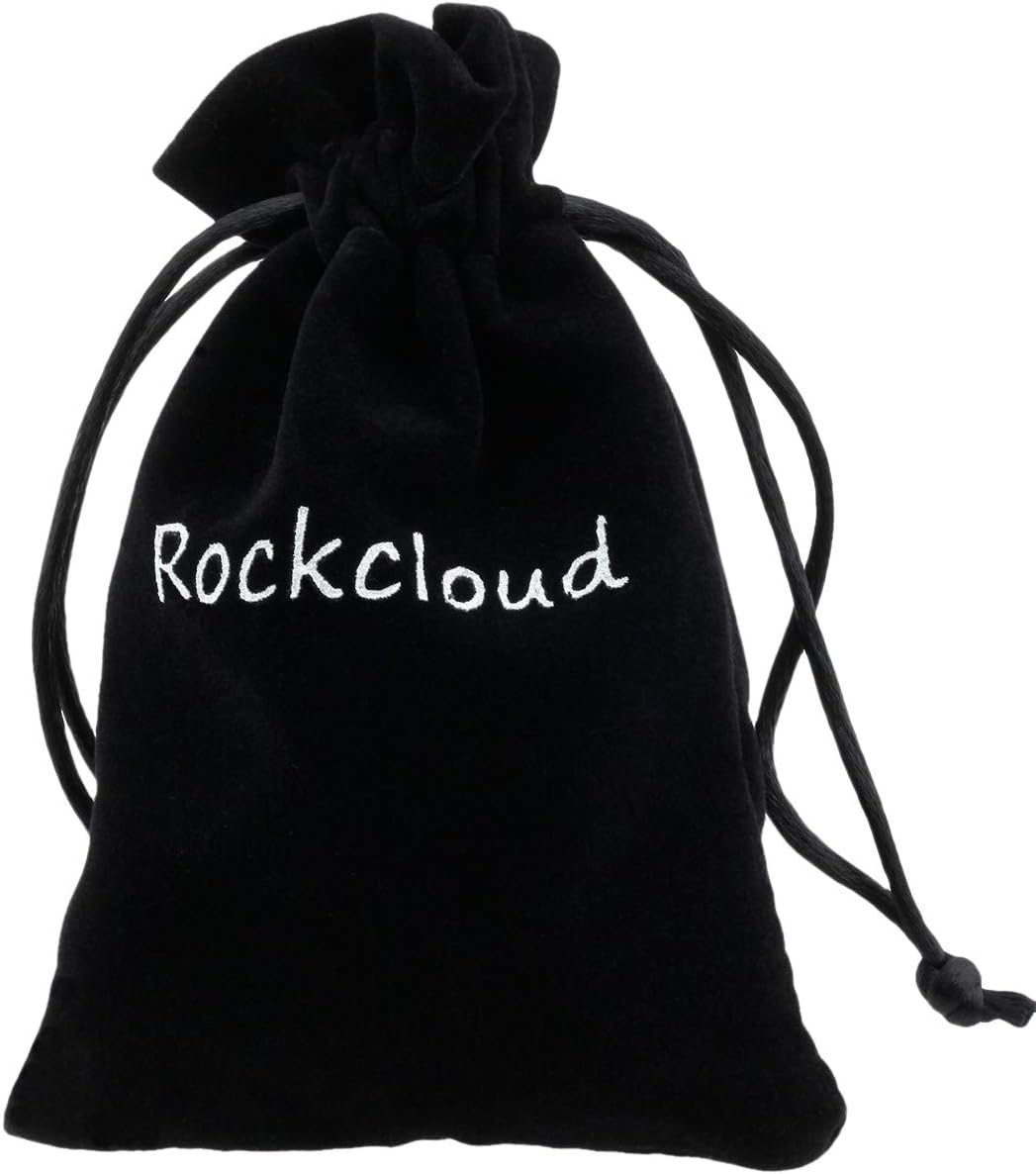 Rockcloud Juego de runas de brujas de cristal curativo, piedra de ojo de tigre con símbolo de Salomón, piedras de chakra, piedra de palma,