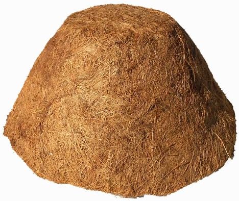 Cesta colgante de fibra de coco formada a mano de 14 pulgadas (SBF35L) con retenedor de agua, paquete de 10