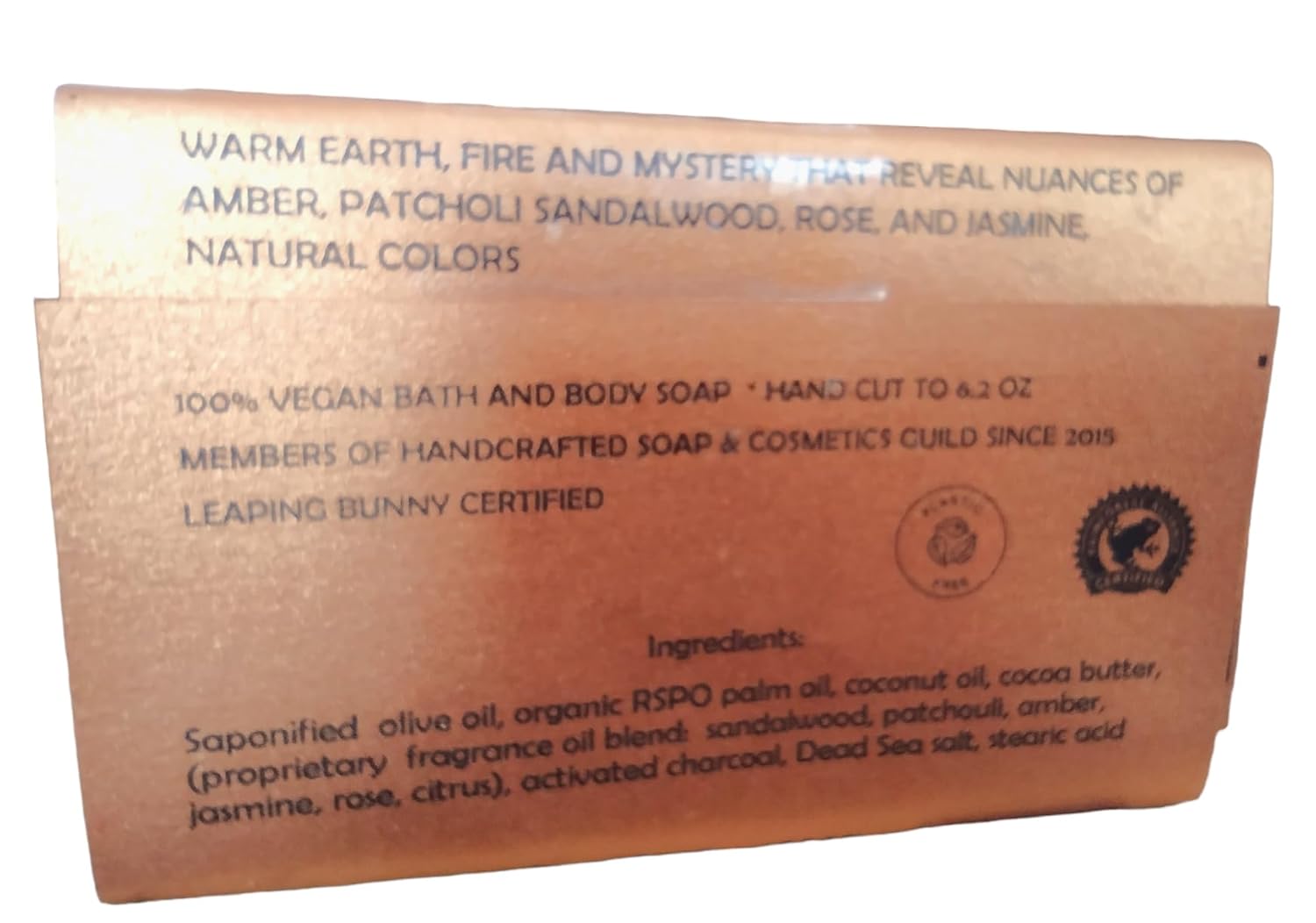 WFG WATERFALL GLEN SOAP COMPANY, LLC, Mistique, sándalo, pachulí y especias jabón de baño, jabón corporal, jabón vegano natural enriquecido con