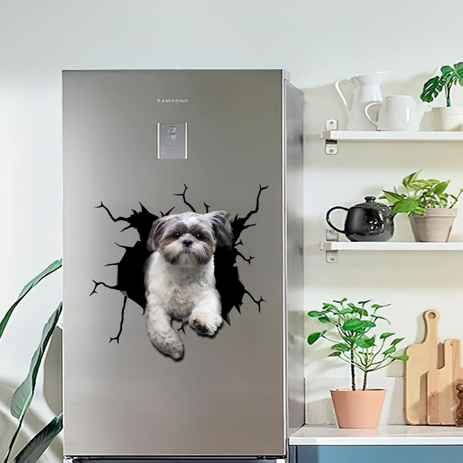 Shih Tzu – Adhesivo de advertencia para ventana de perro Shih Tzu para mujer, divertido memes, parachoques automotriz