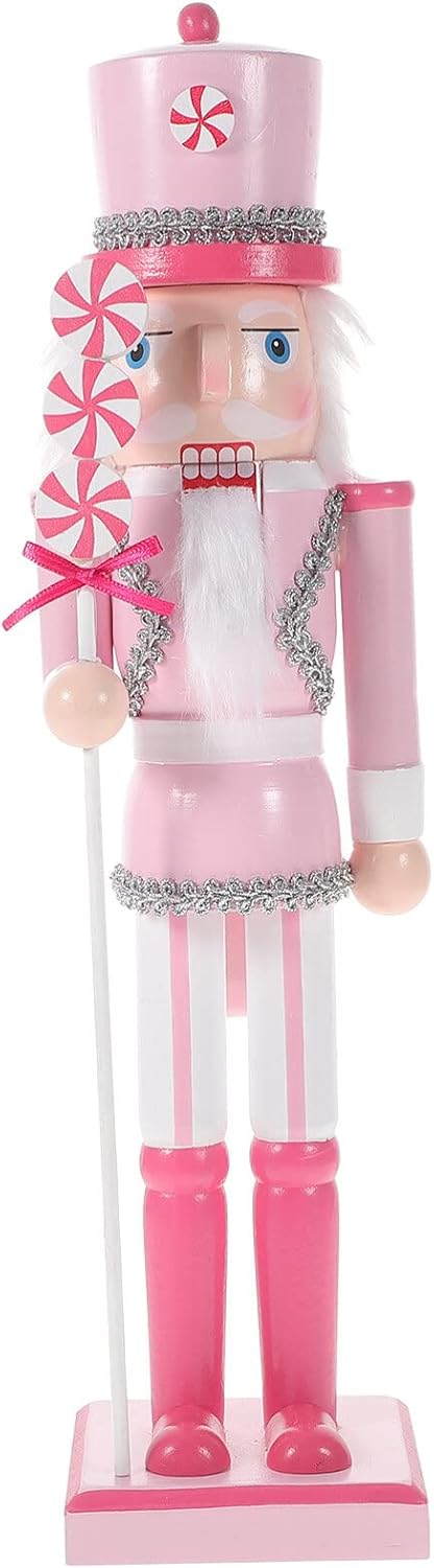 IMIKEYA Figuras de cascanueces de Navidad Cascanueces de madera de Navidad, juego de adornos de cascanueces de Navidad, decoraciones de Navidad,