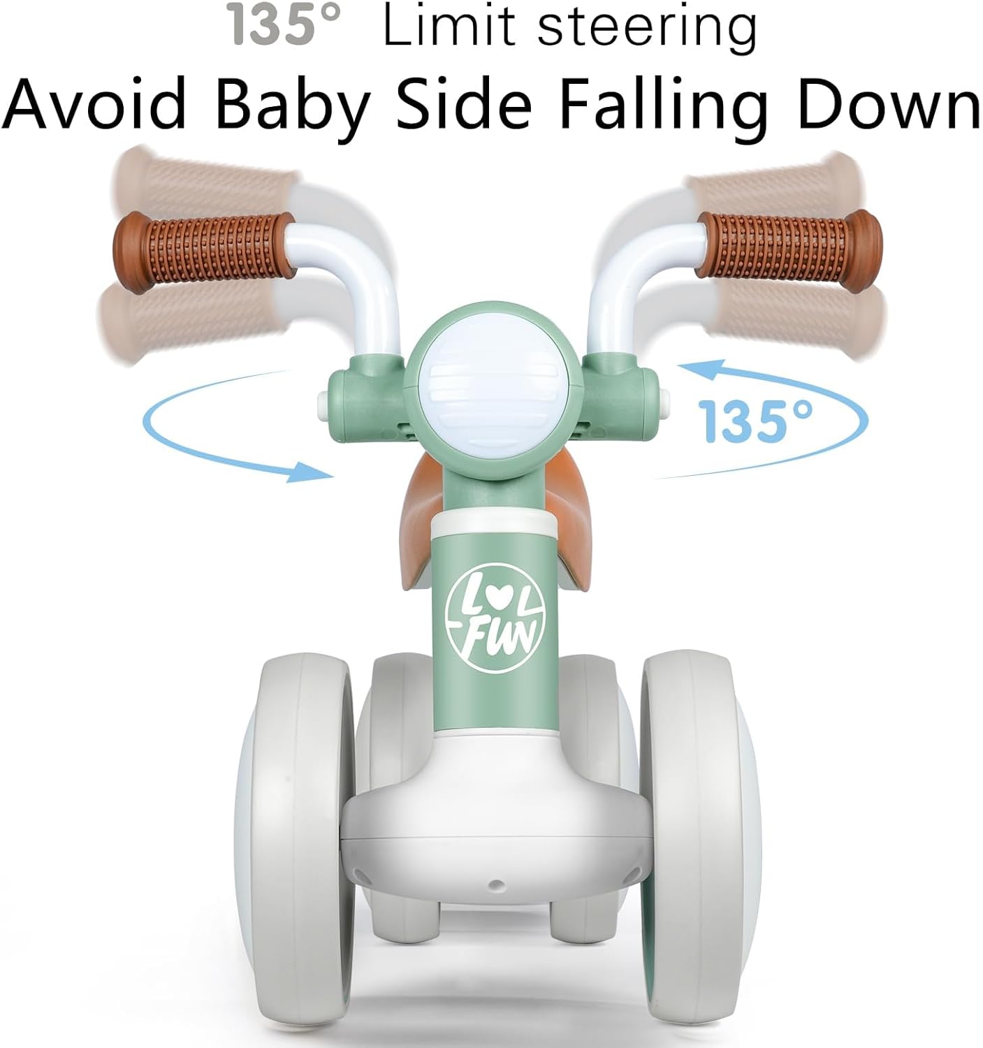 LOL-FUN Bicicleta de equilibrio para bebés de 1 año de edad, bicicletas para niños pequeños de 1 a 3 años, regalos para bebés de 12 a 18 meses