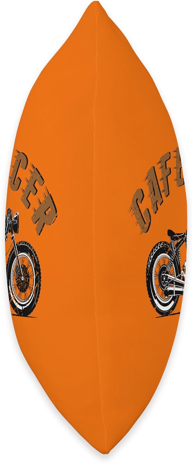 Cafe Racer Biker Men Women Adult Teens Boys Girls Kids Youth Throw Pillow, 16×16, Multicolor