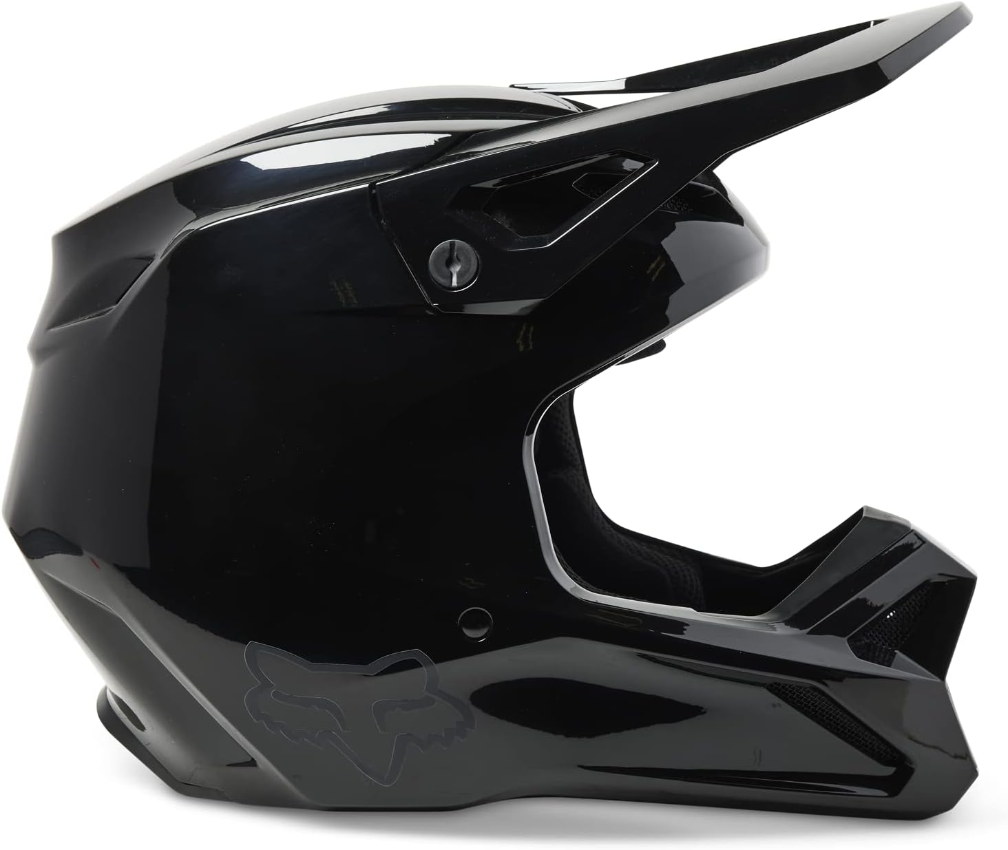 Fox Racing Casco de motocross V1, negro, talla M