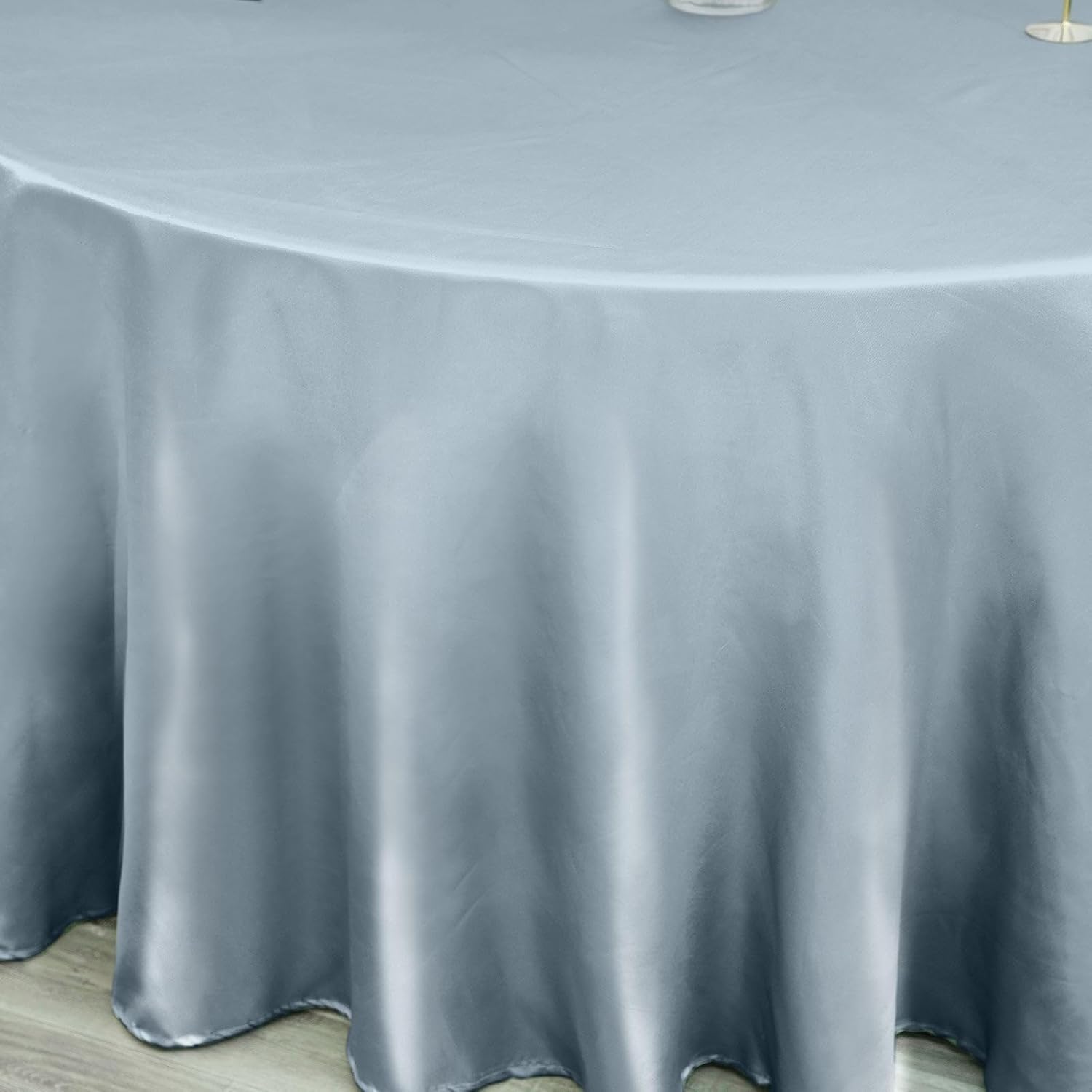 Efavormart – Mantel redondo de satén de 120 pulgadas para cocina, comedor, catering, boda, fiesta de cumpleaños, eventos