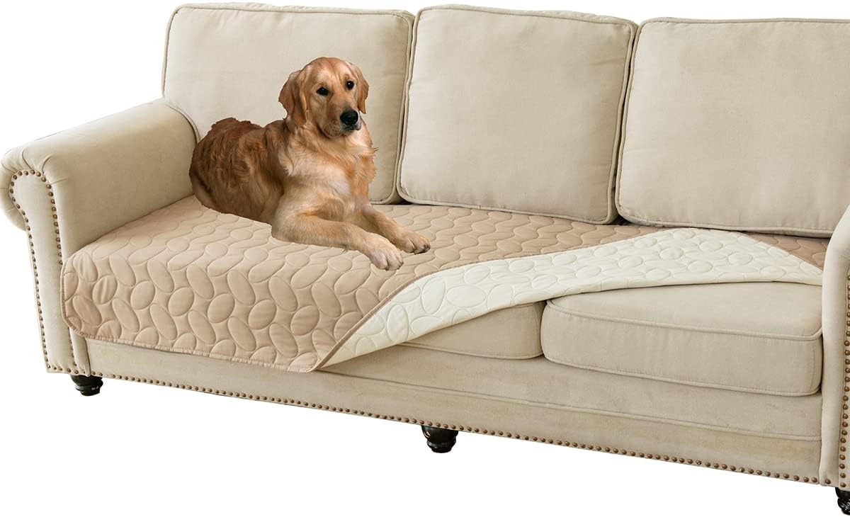 Ameritex Manta de cama para perro, impermeable, reversible, funda para sofá, manta para mascotas, para muebles, cama, sofá