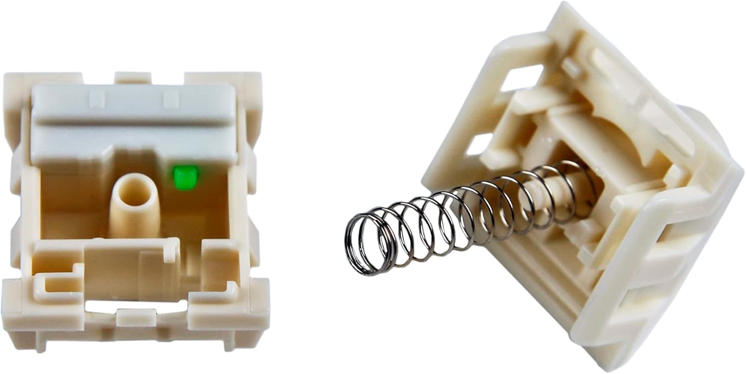 YMDK Novelkeys Box Cream Pro V2 CPG1511F01S138 Kailh Interruptor de teclado mecánico lineal 1.94oz 5 pines POM Material MX interruptores
