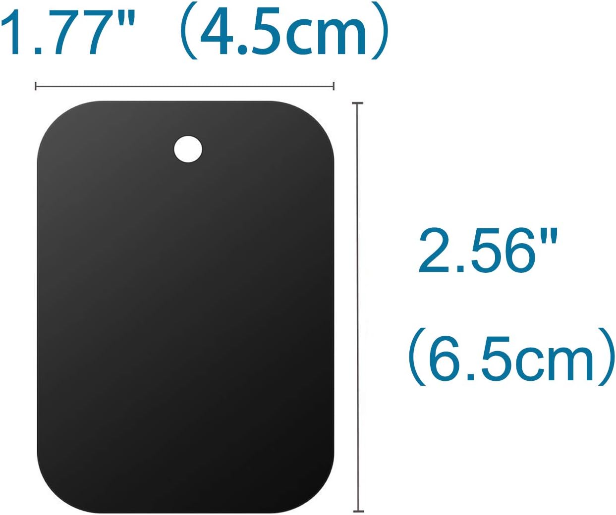 Placa de metal de montaje (paquete de 8) para soporte magnético de teléfono para automóvil con adhesivo completo para imán de teléfono, montaje