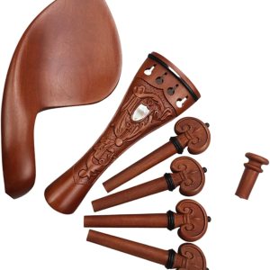 Profesional Violín Piezas Accesorios 44 Jujube Madera Violín Pegs Tailpiece Chinrest Endpin Fiddle Fittings Profesional Violín Piezas Accesorios 44 Jujube Madera Violín Pegs Tailpiece Chinrest Endpin Fiddle Fittings