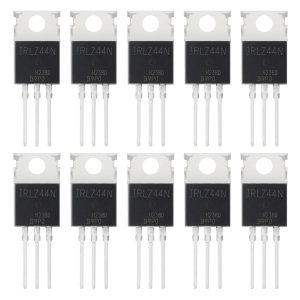 ALLECIN IRLZ44N IRLZ44 MOSFET Transistores 47A 55V IRLZ44NPBF Mosfets de nivel lógico 47 amperios 55 voltios TO-220 (paquete de 10 unidades) ALLECIN IRLZ44N IRLZ44 MOSFET Transistores 47A 55V IRLZ44NPBF Mosfets de nivel lógico 47 amperios 55 voltios TO-220 (paquete de 10 unidades)