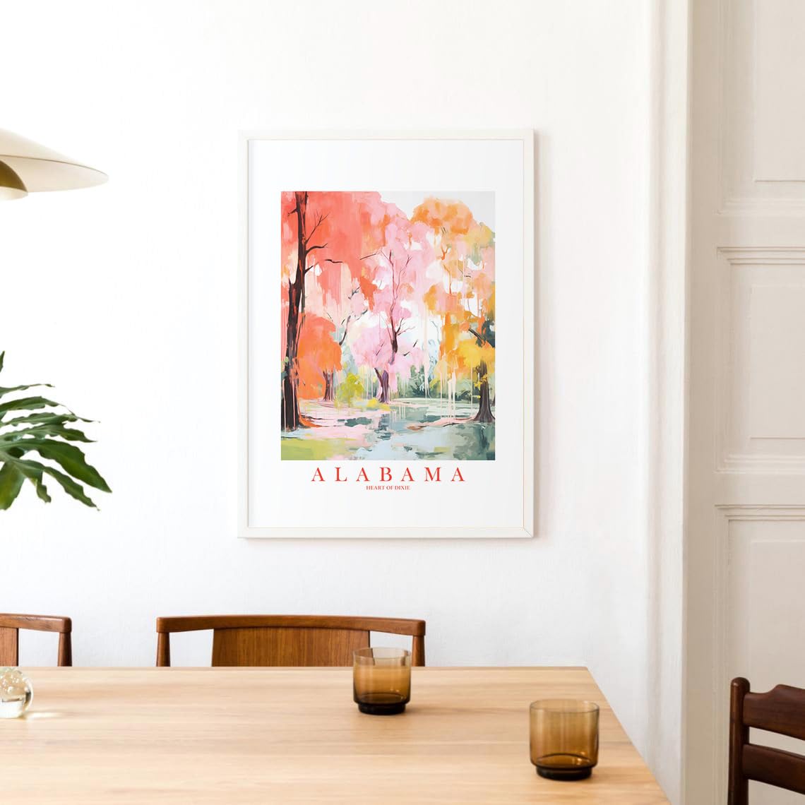 Alabama Travel Print Souvenir AL Nature Wall Art Landscape Poster Scenic Vista (8×10 inches)