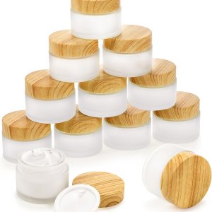 ZENFUN 16 recipientes de vidrio para cosméticos de 1.76 oz1.7 fl oz con tapas, botella de vidrio esmerilado de 1.7 onzas, pequeños frascos de ZENFUN 16 recipientes de vidrio para cosméticos de 1.76 oz1.7 fl oz con tapas, botella de vidrio esmerilado de 1.7 onzas, pequeños frascos de