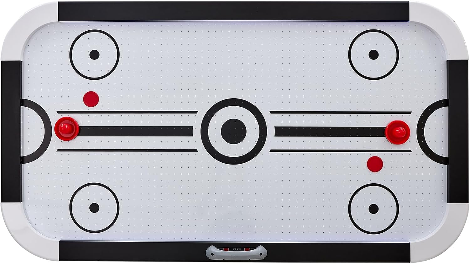 VEVOR Mesa de hockey de aire, mesa de hockey interior de 72 pulgadas para niños y adultos, juego de hockey deportivo LED con 2 discos, 2 empujadores