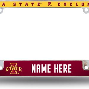 Rico Industries NCAA Iowa State Cyclones – Marco para placa de automóvil cromado, de 12 x 6 pulgadas, para automóvil, camión, SUV Rico Industries NCAA Iowa State Cyclones – Marco para placa de automóvil cromado, de 12 x 6 pulgadas, para automóvil, camión, SUV