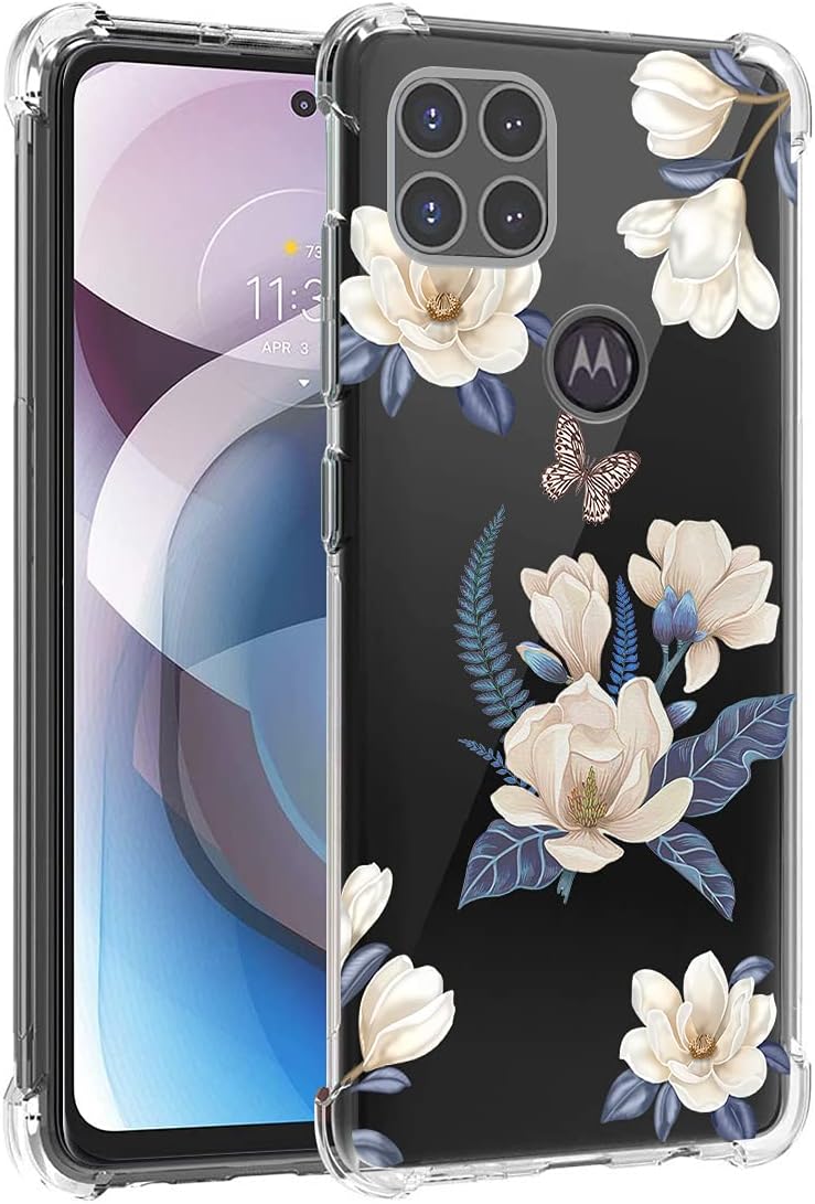 Funda para Moto One 5G Ace, Moto G 5G para niñas, transparente y delgada, a prueba de golpes, flexible de goma de poliuretano termoplástico, funda