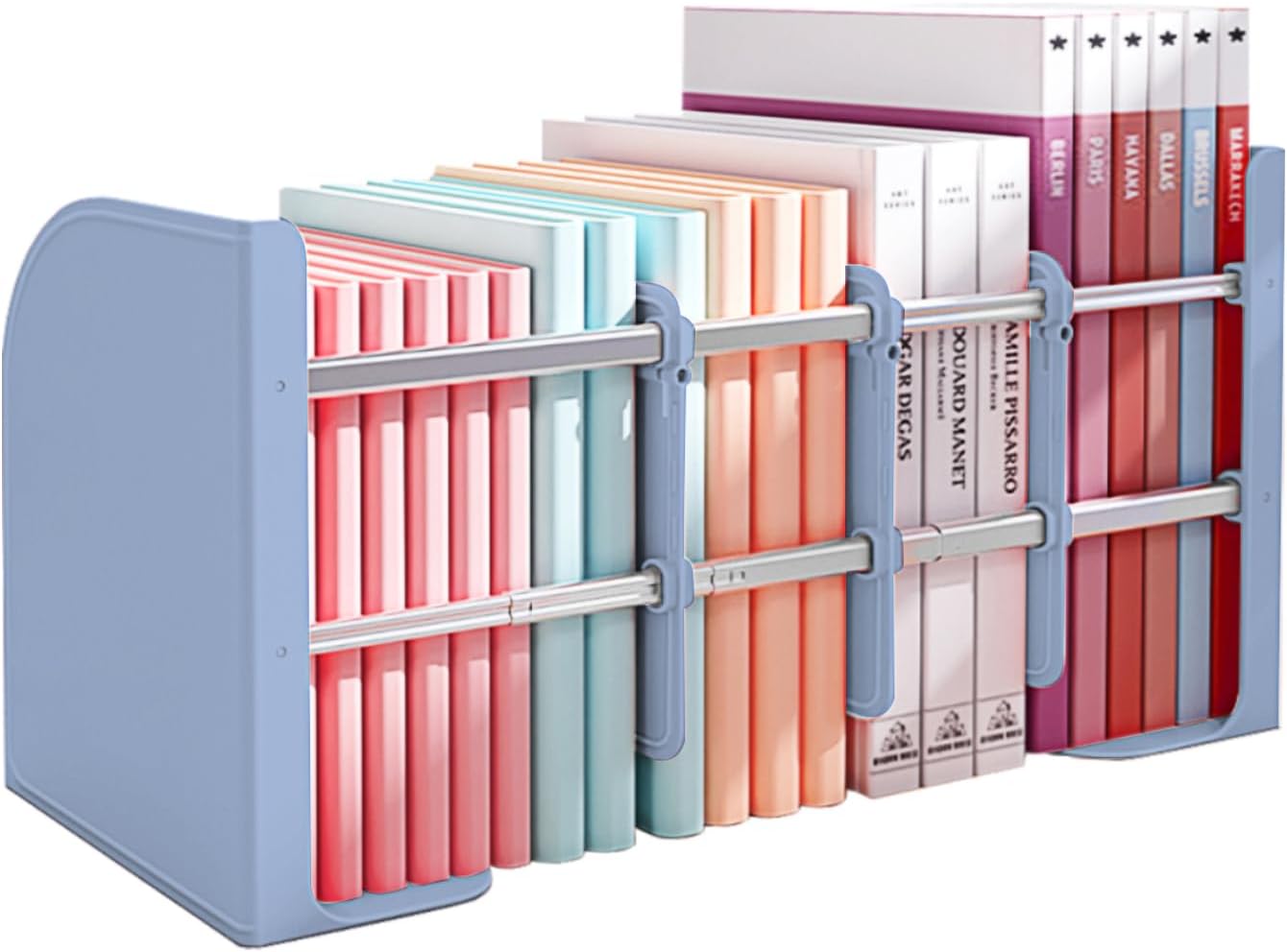 Sujetalibros ajustables para libros pesados, extremos de libros de metal resistente para estantes, extremos de libro para libros pesados,