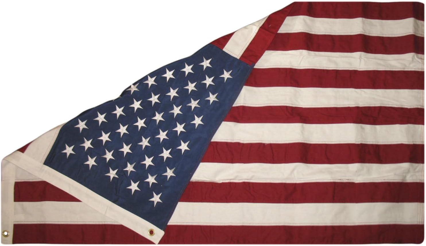Premium 3×5 Embroidered USA US America 50 100% Cotton 3’x5′ 2 Clips