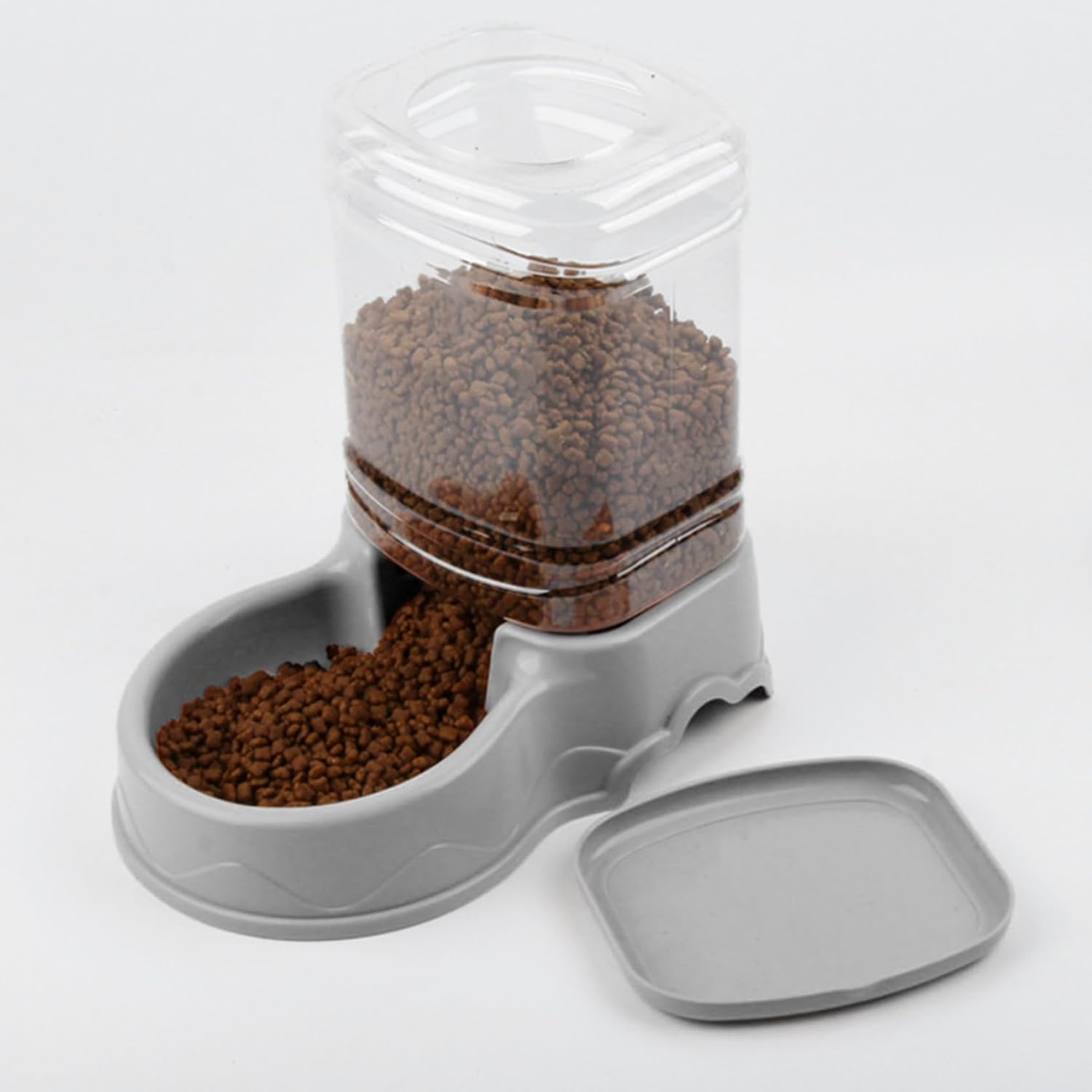 Havamoasa Comedero automático para gatos de 3.5 L, diseño de resorte a prueba de fugas, materiales desmontables y fáciles de limpiar, adecuado para