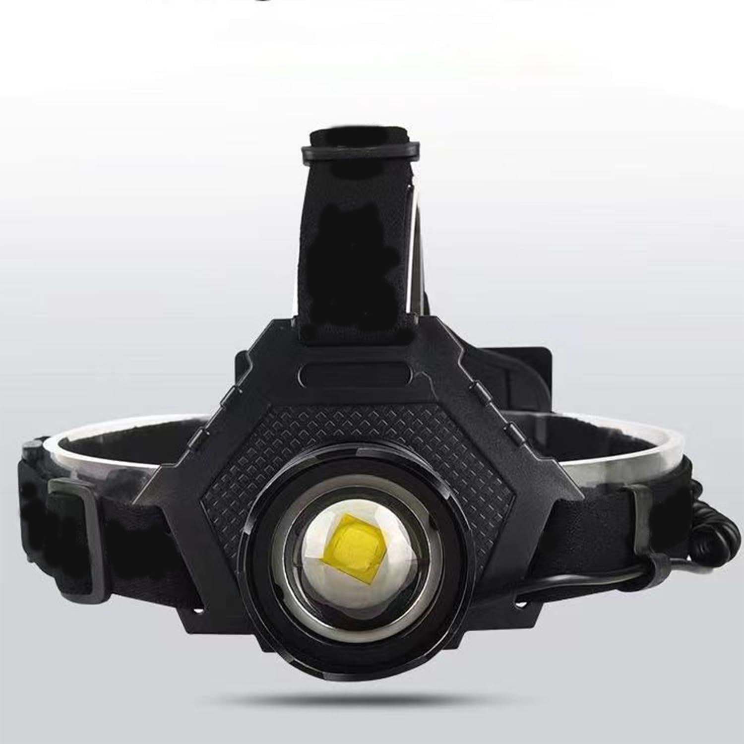 Lámparas LED recargables, 300000 lúmenes altos, súper brillante, con 4 modos, PX7 impermeable y 90 ajustables para la frente, para camping, correr,