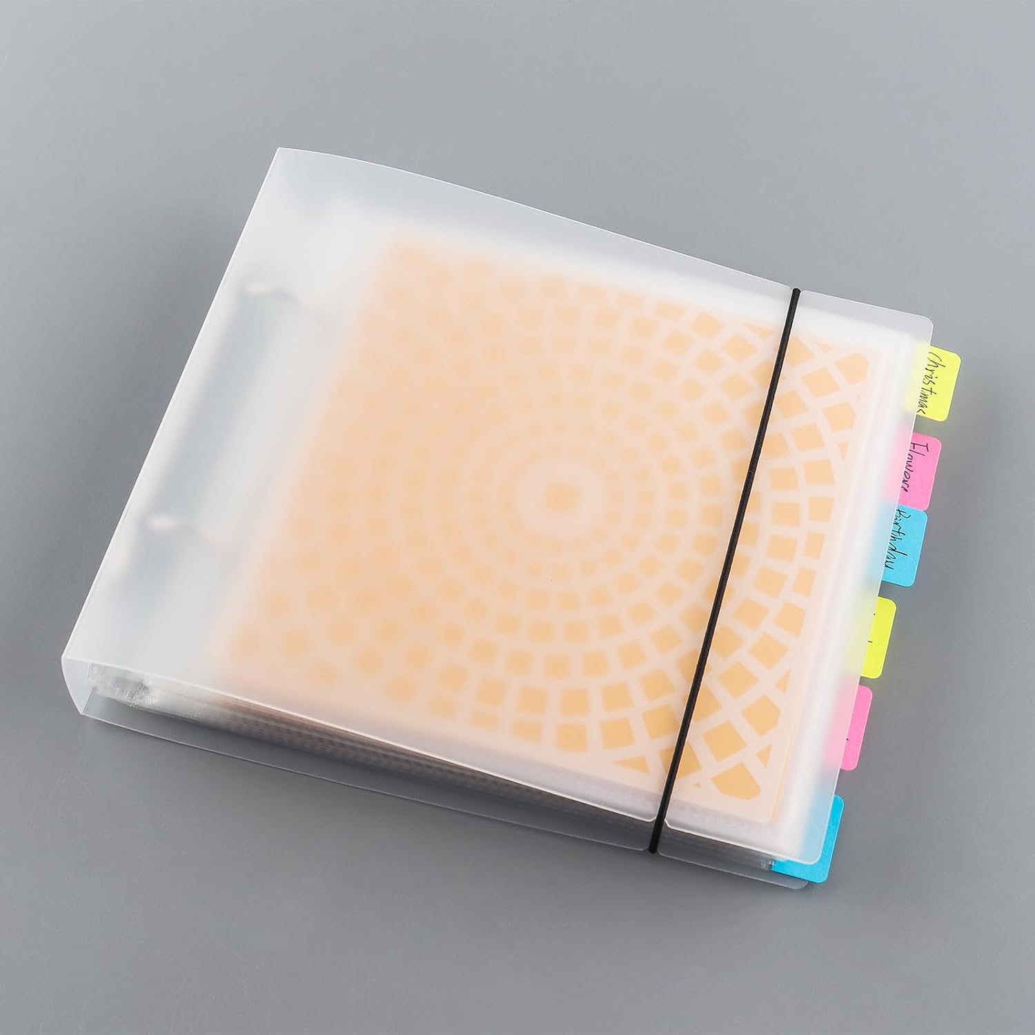 Carpeta de almacenamiento para plantillas de galletas para almacenamiento de plantillas de 6 x 6 pulgadas, troquelados, álbumes de recortes, sello