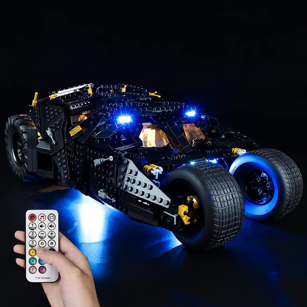Kit de luces LED compatible con Lego 76240, kit de iluminación de construcción para (Batman Batmobile Tumbler). (solo kit de luz Led) (RC)