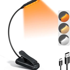 Desk Lamp, 3 Color Modes & 3 Brightness LED Reading Light with Clamp, Flexible Gooseneck Book Light for Kids Reading Book in Bed at Night Clip on Desk Lamp, 3 Color Modes & 3 Brightness LED Reading Light with Clamp, Flexible Gooseneck Book Light for Kids Reading Book in Bed at Night Clip on