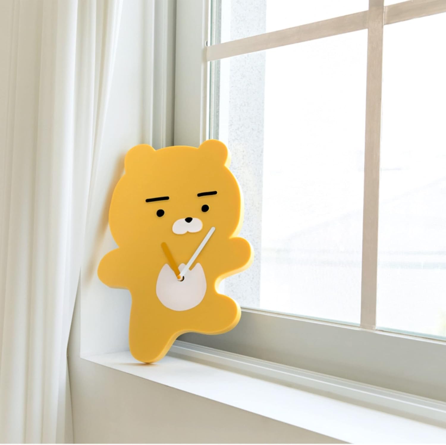 KakaoTalk – Reloj de pared coreano con lindo personaje amarillo (Ryan)