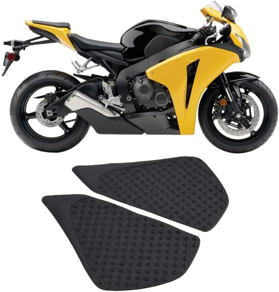 Para agarre de tanque 2007 cbr1000rr de goma para tanque de gasolina Tracción lateral Alfombrilla de tracción de tanque de gas Almohadilla lateral