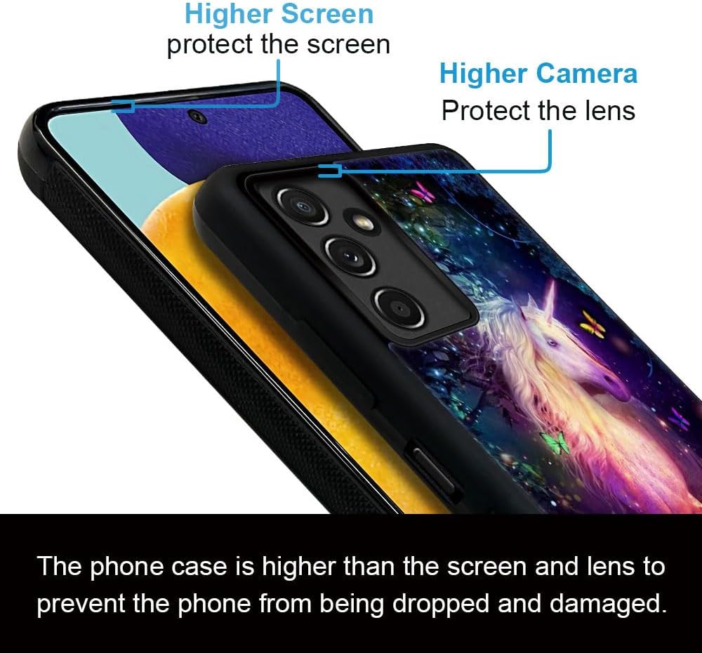 DJSOK Funda compatible con Samsung Galaxy A14 5G, hermoso caballo para niñas y niños, diseño exquisito, a prueba de golpes, antideslizante,