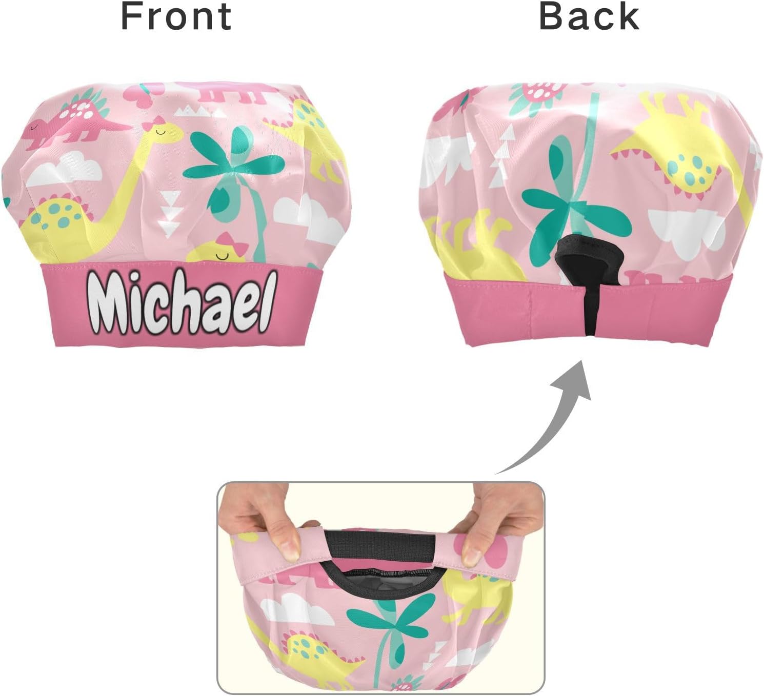 Horse Custom Kids Apron and Chef Hat Set Personalized Cooking Kitchen Chef Apron with Big Pocket for Boys Girls (3-12 Years)