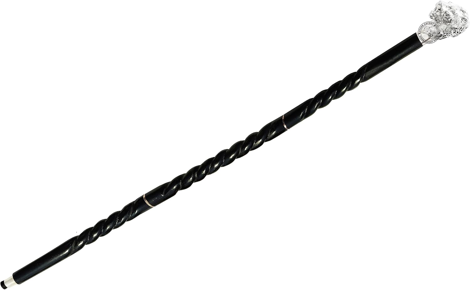 Bastón náutico de plata de níquel para hombres y mujeres, bastones y madera con mango de 37 pulgadas, palo de palisandro de madera natural, mejor