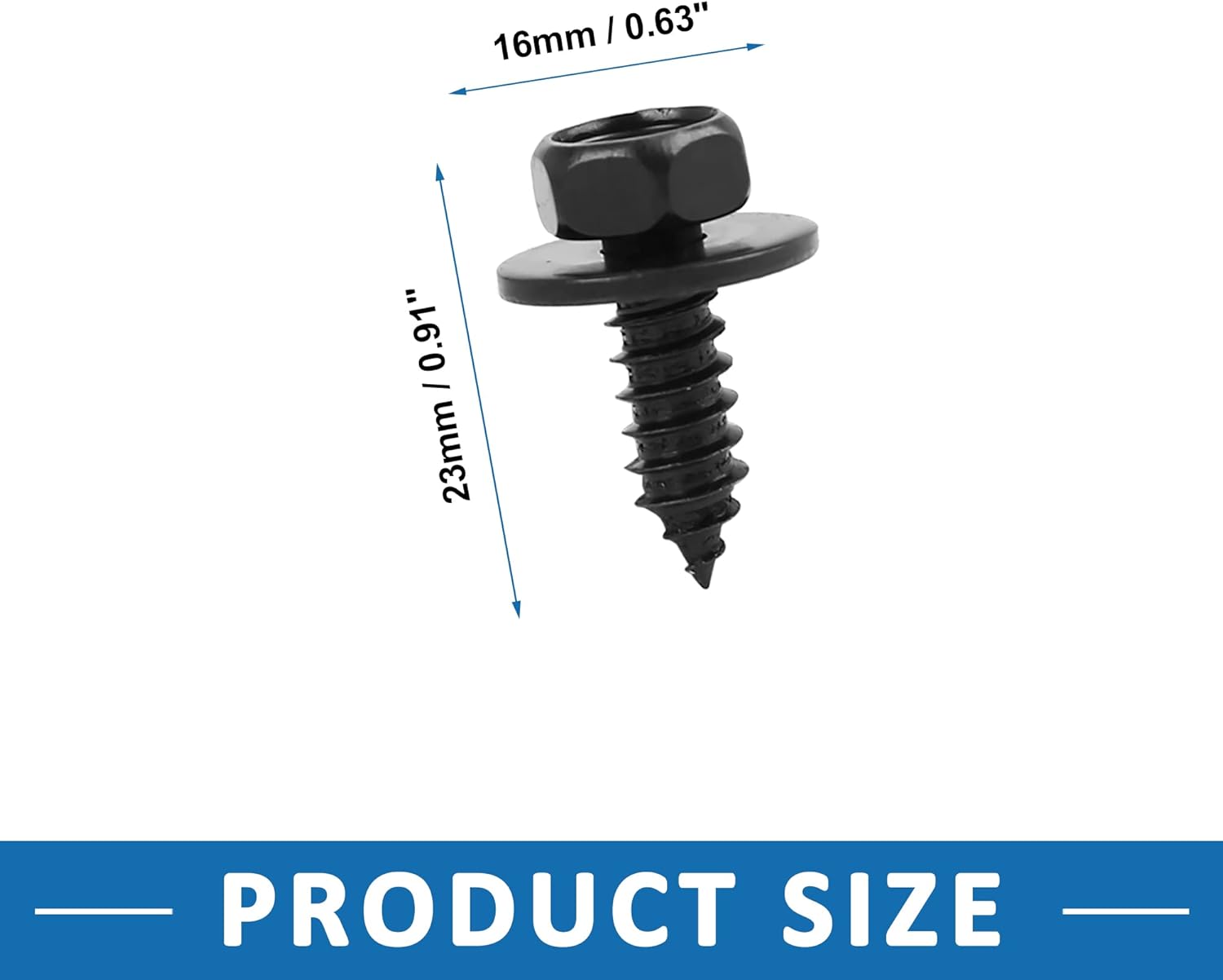 A ABSOPRO Guardabarros Liner bajo la cubierta Tornillo 90159-T0034 Clip Perno Retenedor para Toyota Corolla iM 2017-2018 Negro 30pcs