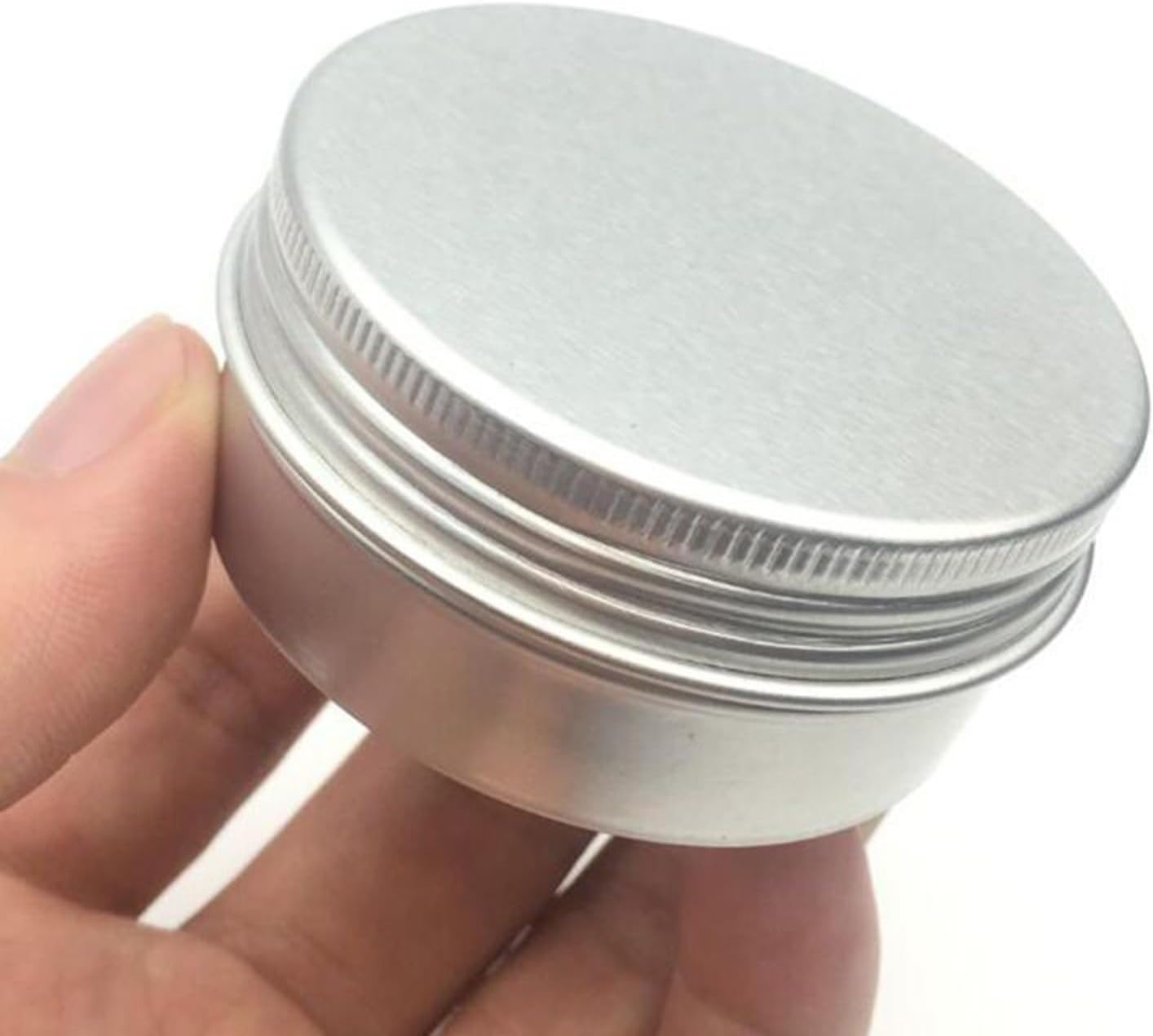 Paquete de 12 latas de metal de 0.17 onzas con tapas, latas de aluminio de 0.17 onzas líquidas, recipientes recargables de lata con tapas,