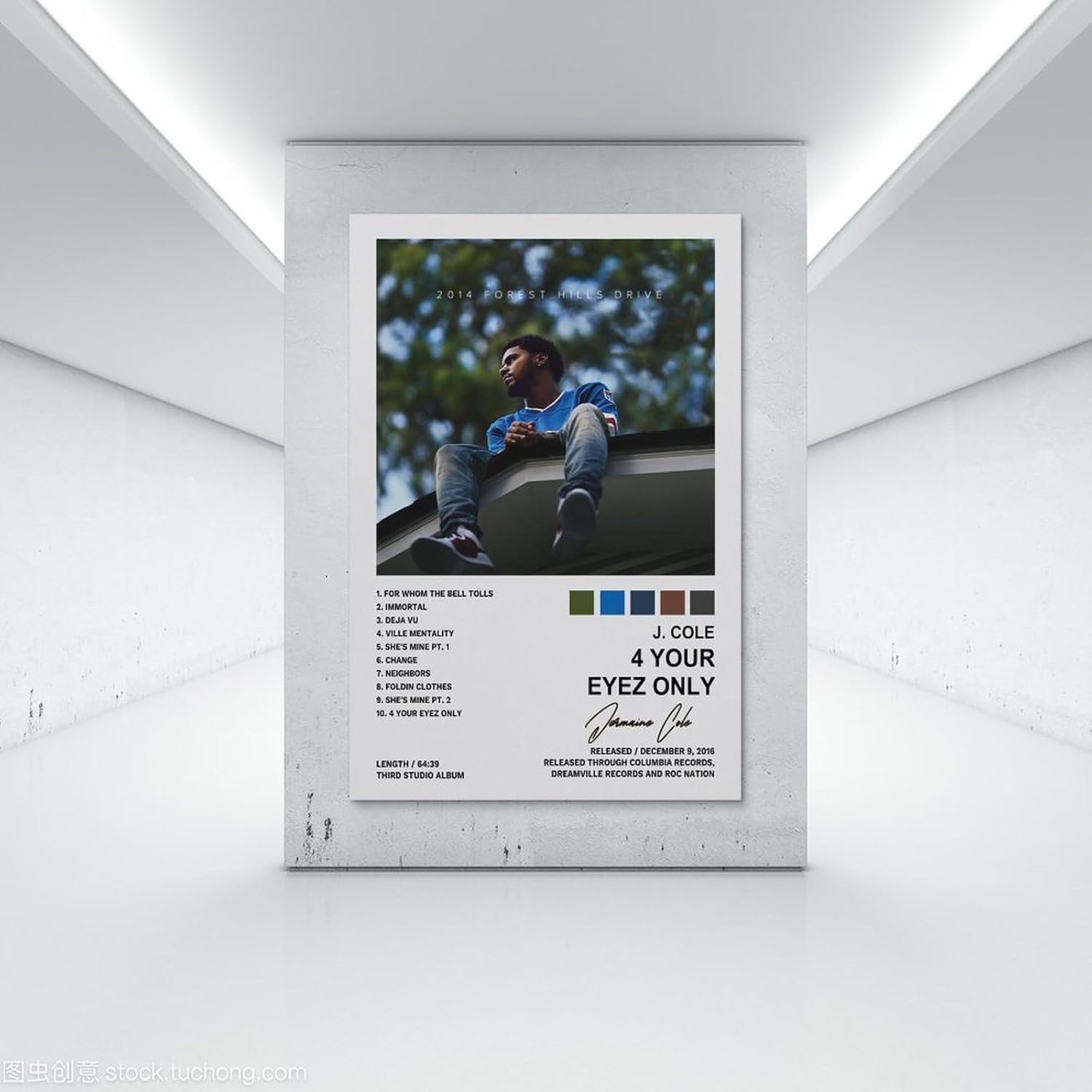 JINUS J Posters Cole Forest Hills Drive – Póster decorativo para pared, póster de pared e impresión artística moderna para dormitorio, decoración de