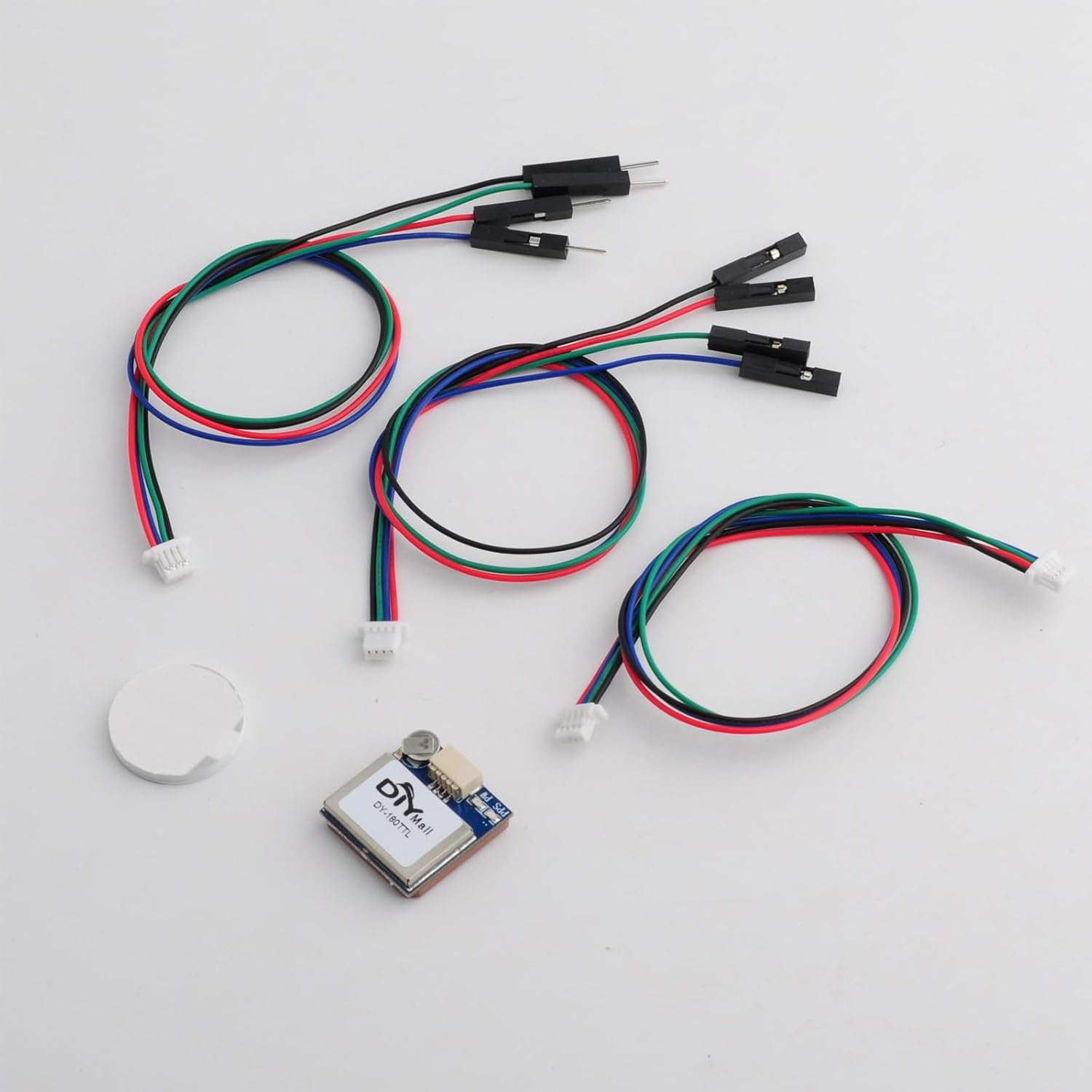 Geekstory Módulo receptor GPS DY-180TTL Módulo de navegación GPS de doble Glonass TTL Nivel 9600bps con antena GPS para aviones Arduino FPV,
