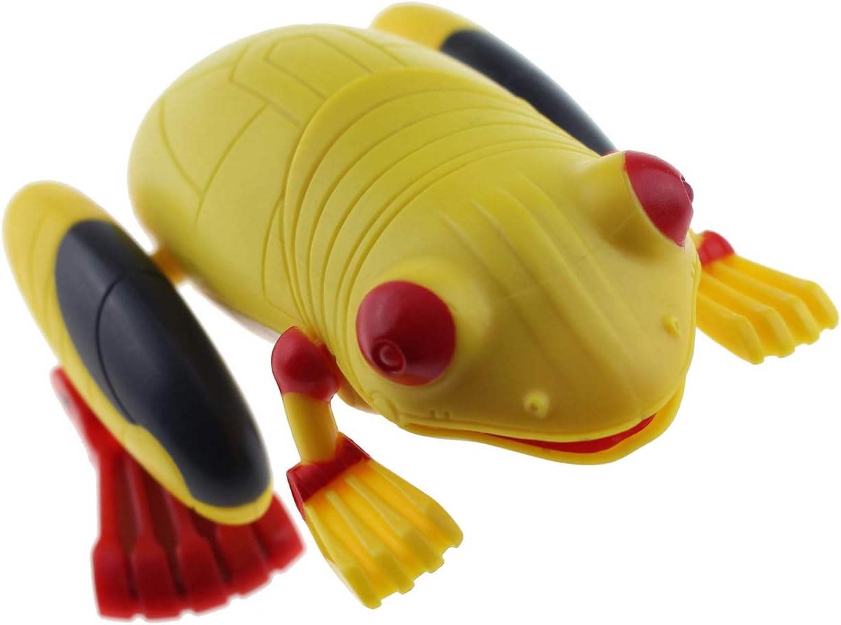 Tipmant Sensor De Luz De Control Remoto Rana RC Simulación De Juguete Animal Falso Con Linternas Rojas – Amarillo