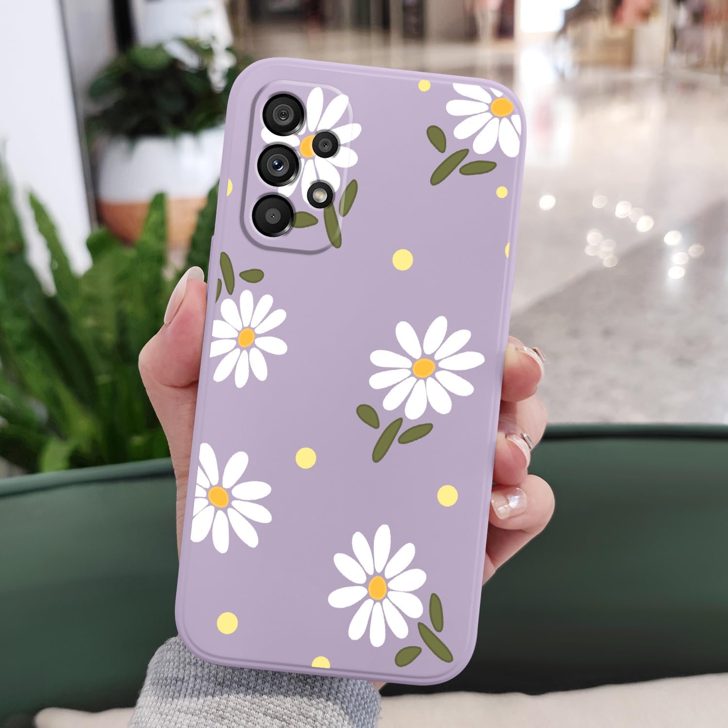 LEECG Funda para teléfono Galaxy A53 5G, para Samsung Galaxy A53 5G, diseño creativo lateral, funda protectora de silicona suave para mujer, funda