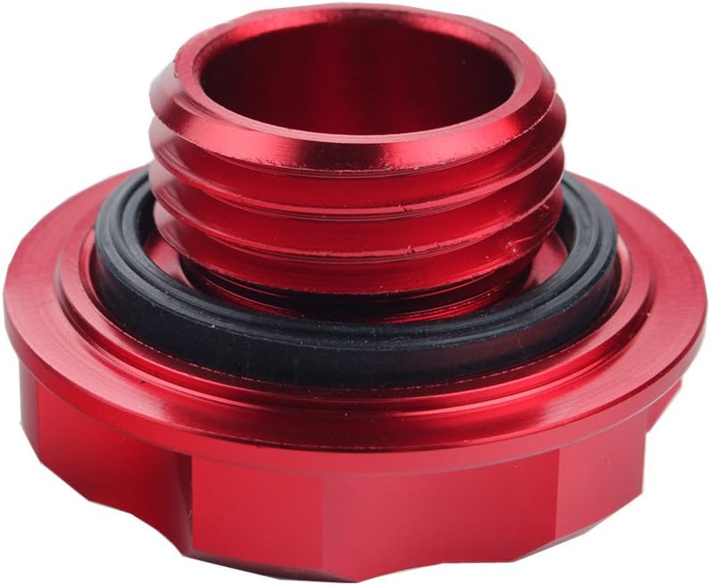 Tapa Billet para tanque de llenado de combustible, aceite para motor – Cubierta para Honda Acura Civic TL, Rojo