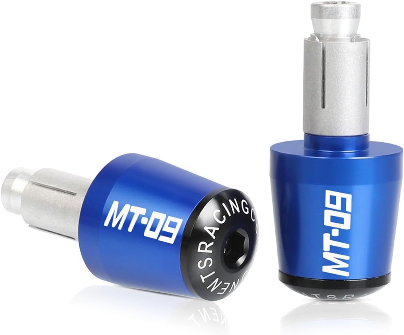 Empuñaduras de manillar de motocicleta de 78 pulgadas, 0.866 in, extremos de la barra de la manija del extremo, tapón deslizante para Yamaha MT-09
