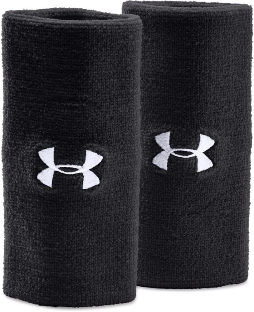 Under Armour Paquete de 2 pulseras de rendimiento para adultos de 6 pulgadas