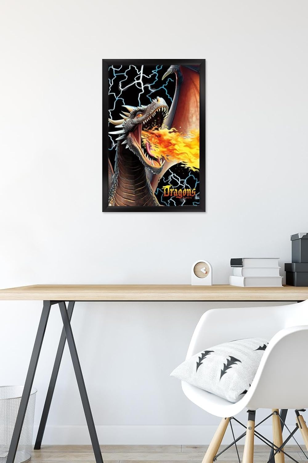 Trends International PD Moreno – Póster de pared de relámpago de dragón