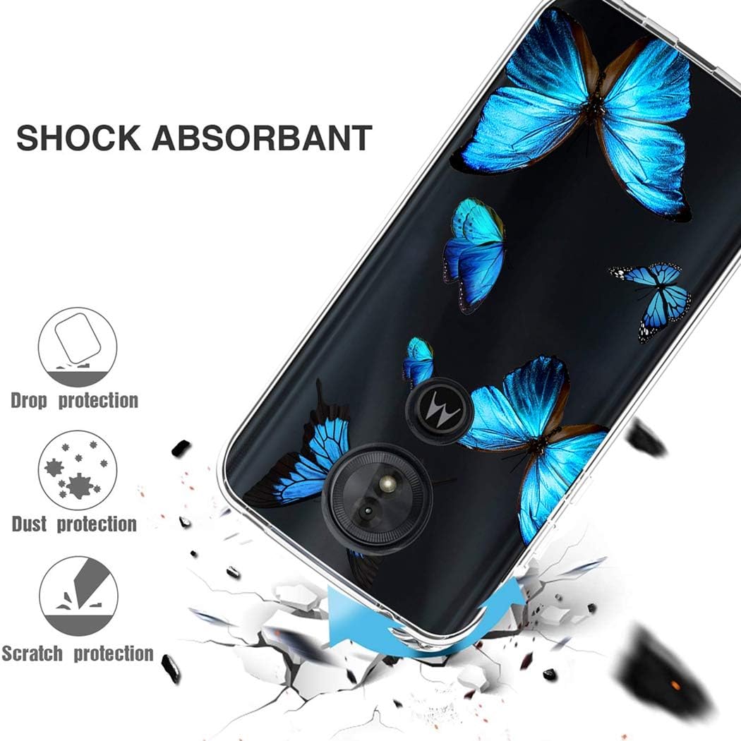 Zoeirc Funda para Moto G7 Power, Moto G7 Supra, Moto G7 Optimo Maxx Funda transparente para niñas y mujeres, TPU suave a prueba de golpes, funda