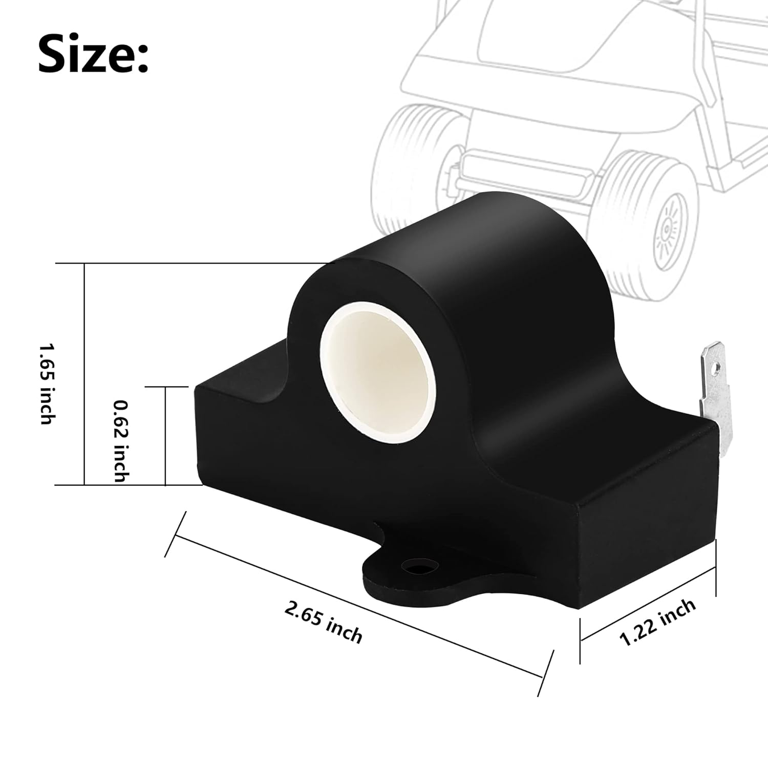 10L0L Sensor inductivo del acelerador del carrito de golf para EZGO TXT 1994 y más, DCS, PDS Electric 25854G01 25854-G01