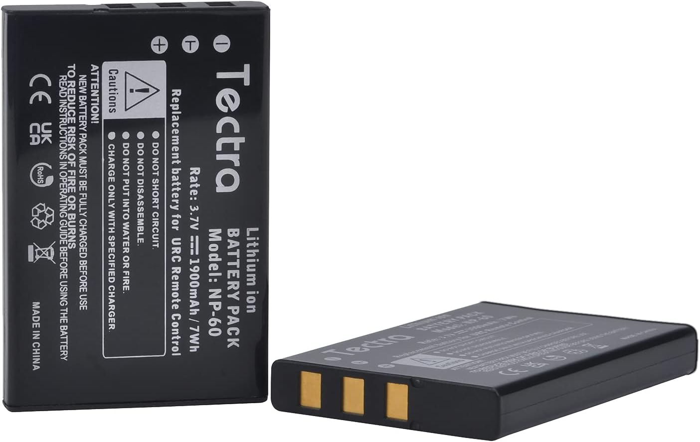 Paquete de 2 baterías de 1900 mAh compatibles con control remoto universal URC 11N09T NC0910 RLI-007-1 LIT0404, MX-810, MX-880, MX-890, MX-950,