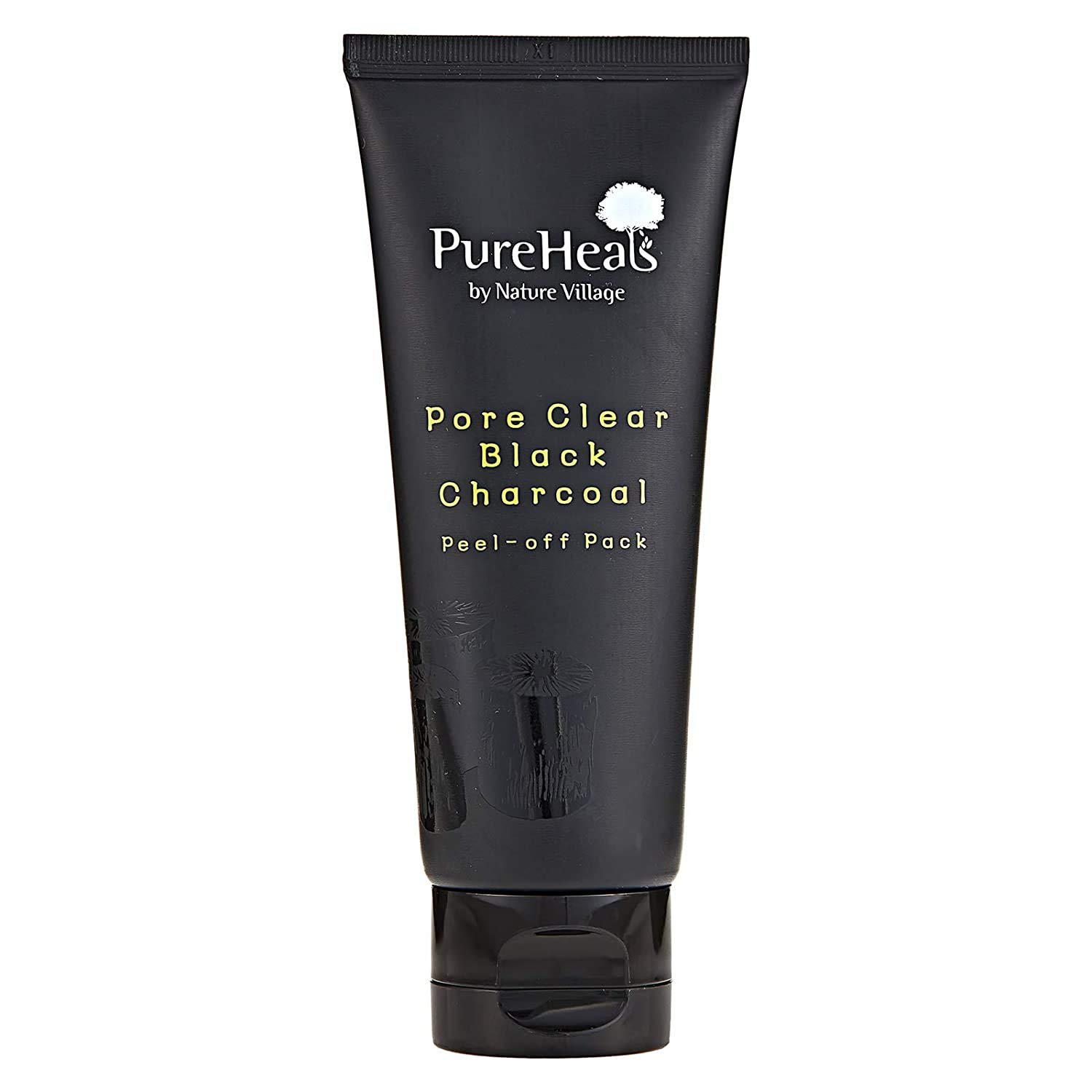 Pureheal’s Pore Clear Black Charcoal Peel Off Pack 3.53 fl. oz. (3.53 oz), Carbón en polvo, ingredientes botánicos nacionales, por Nature Village