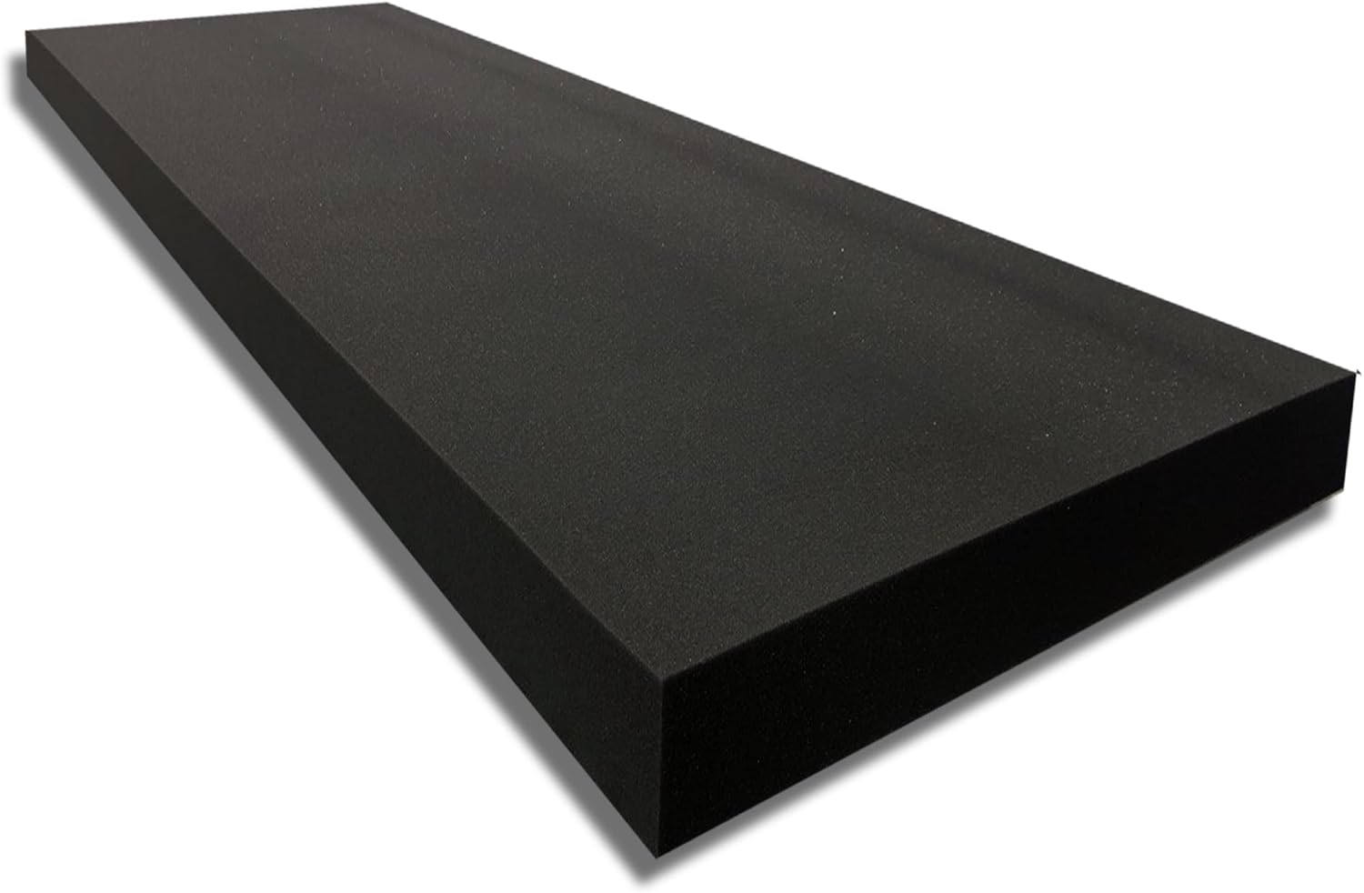 FoamTouch Espuma de alta densidad de carbón de 4 pulgadas de grosor x 24 pulgadas de ancho x 72 pulgadas de largo, ideal para acolchado de espuma,